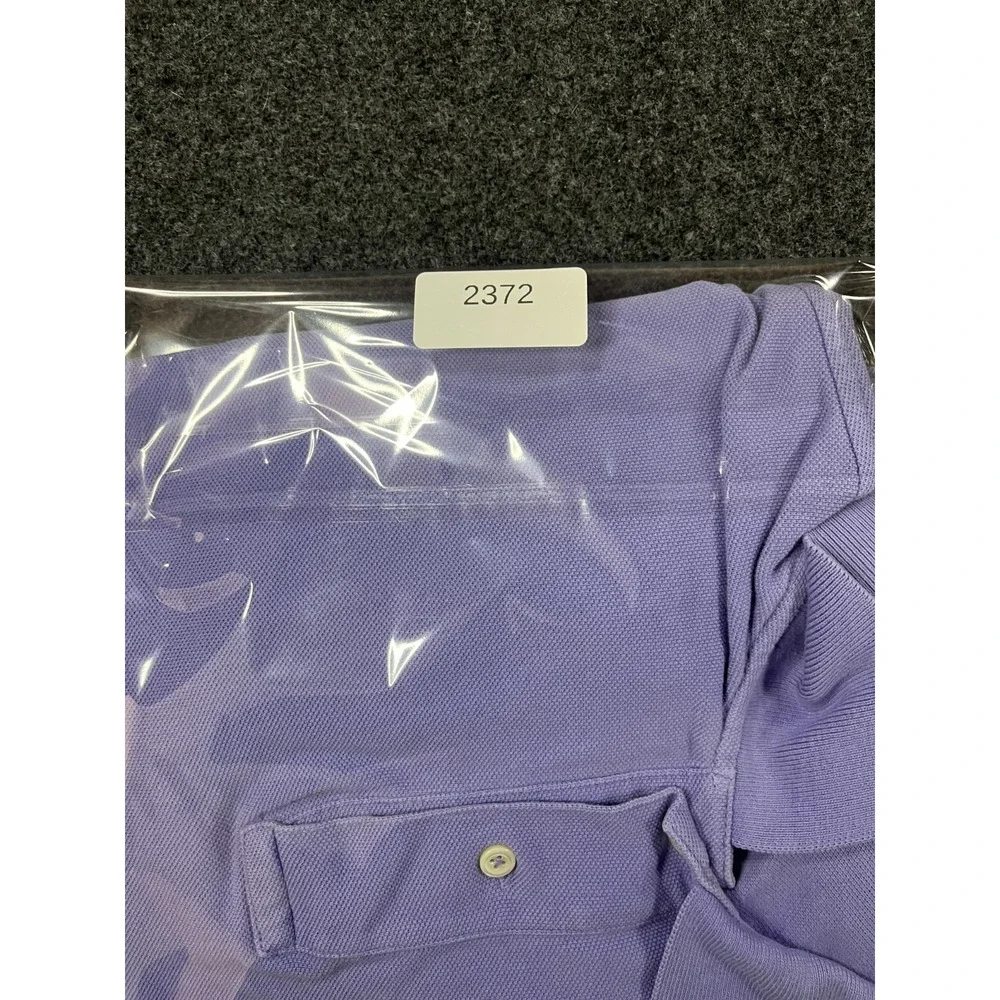 Vintage Polo Ralph Lauren Golf Shirt Mens Large Purple Pony Tennis Performance